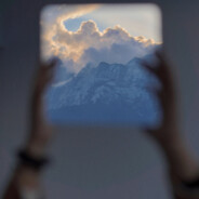 她与晚霞渐晚渐浓