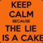 The lie is a cake.