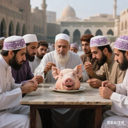 穆罕默德暴食猪头肉