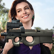 Anne Hathaway With a P90