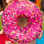 Pink Frosted Sprinkled Donut