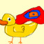 Duck with cape