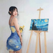 Van Gogh painting enjoyer