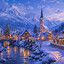 Tranquil Snow Village