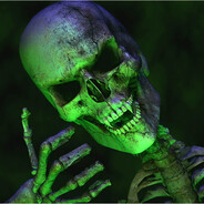 Evil Green Skeleton