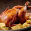 Frango assado quase a pururuca
