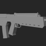 Bullpup rifle I made in blender avatar