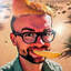 Banana in Mouth Chicken on Head