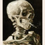 A skeleton appears