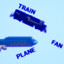 train plane fan