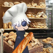 el panadero con el pan