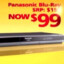 Panasonic Blu-Ray $99