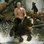 Putin on a bear