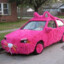 pink barbie car