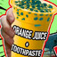 OJ tea & toothpaste boba