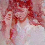 夏のオレンジ色の猫