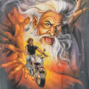 wizard on a motorcycle