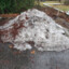 Parking lot snow pile