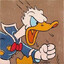 ENTE auf STOFF