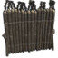 High external wooden wall