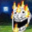 Burning troll face minecraft.