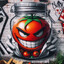 Tomatoes in a jar