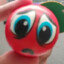 sad red ball