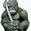 Gorilla With A Sword