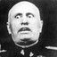 Scared Mussolini
