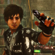 Jake Park with a gun