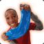 Black Kid With Silly Putty