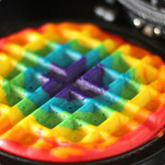 Rainbow Waffle