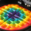 Rainbow Waffle