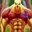 Winnie the flexing Pooh