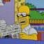 homer with his little glasses