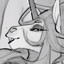 Evil and intimidating horse