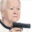 grandma&#039; w a pistol