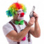 clown with gun