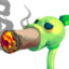 peashooter smokin a blunt