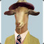 goat with hat