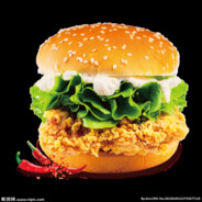 香辣鸡腿堡