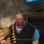 Heavy Eats a Burger