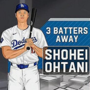 Shohei Ohtani 3 Batters Away