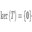 kernel of T