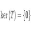 kernel of T