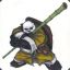 Noble panda warrior