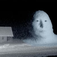 snowmanwithfacebyshedinablizzard