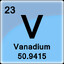 23 Vanadium &lt;V&gt;