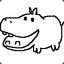 a decently drawn hippo