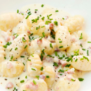 Gnocchi carbonara